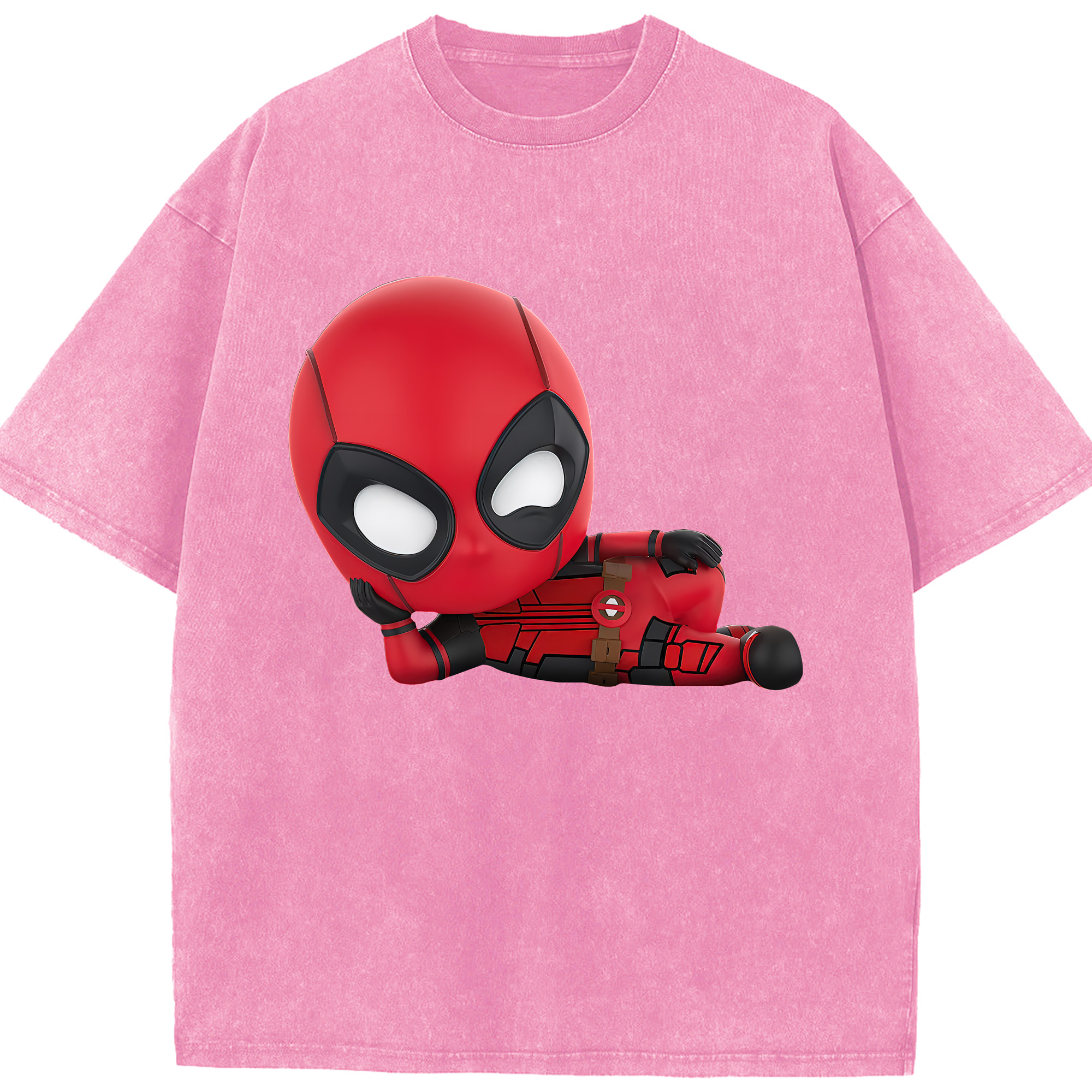 （画像用） Deadpool デッドプール 綿100% ヴィンテージ風 半袖Tシャツ（フロントプリント）